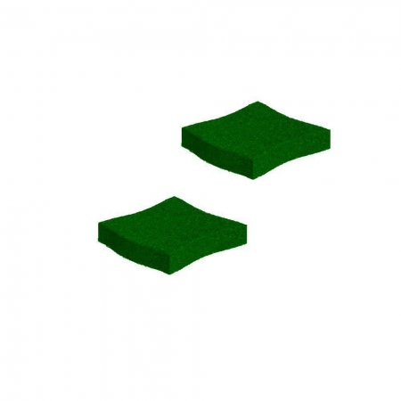 Wellenpflaster 45 grün | 25 x 25 x 4,5 cm | FH 1,50 m